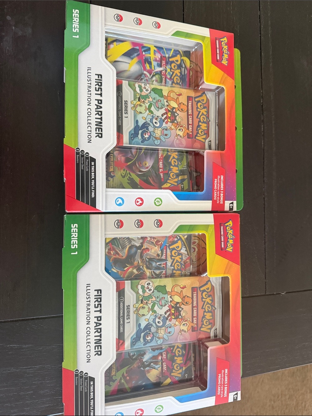Pokemon Series 1 First Partner Illustration Collection - Red Green Yellow Blue
